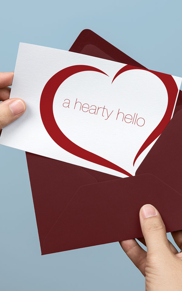 Hearty Hello Card