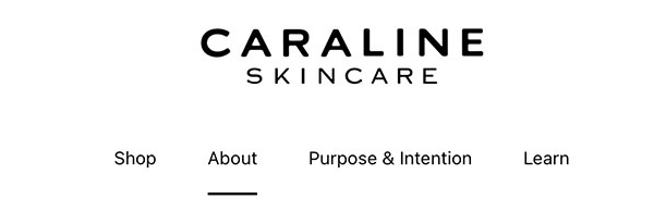 Caraline website header