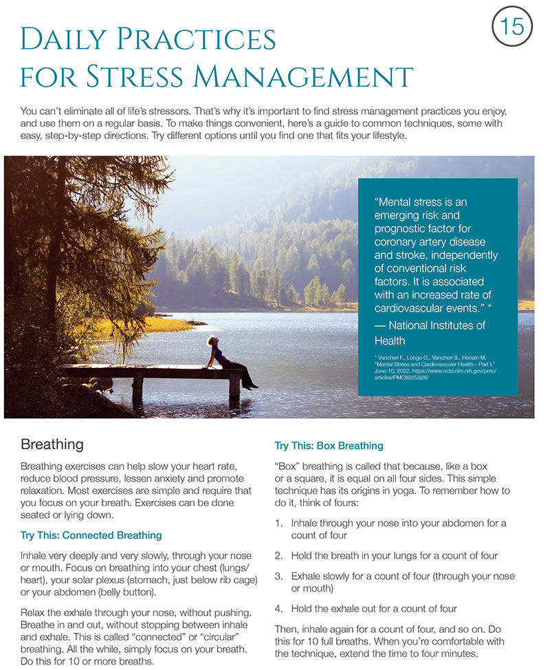 Stress Management insert