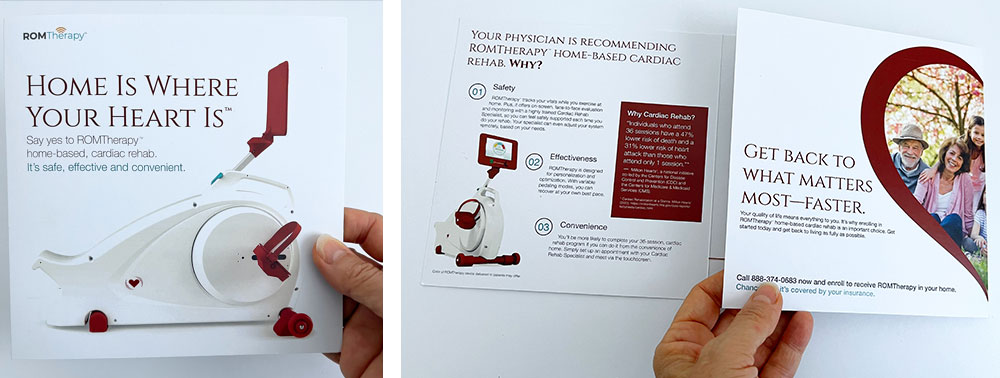 ROM brochure front & open